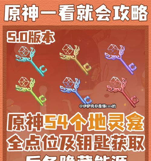 原神攻略钥匙全解析（探寻原神世界中隐藏的宝藏及秘密）